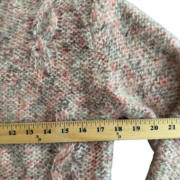Frost Sweater Womens Size M/L  Mohair Blend Mock Neck Pullover Cropped  90s - Picture 7 of 13